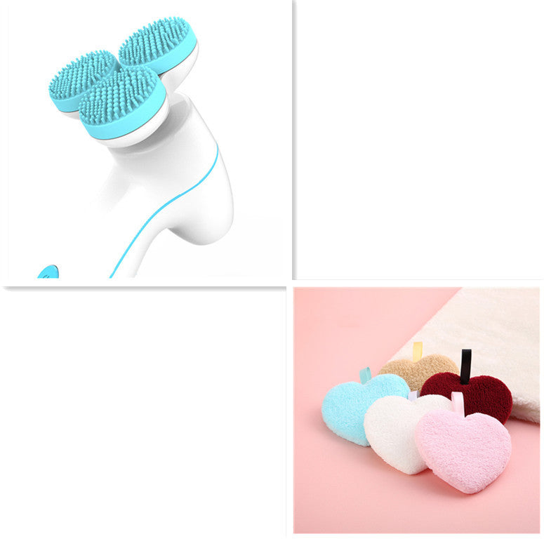 3D Smart Massage Cleanser Electric Cleanser Electric Silicone Facial Cleanser 3D Smart Massage Cleanser Electric Cleanser Electric Silicone Facial Cleanser